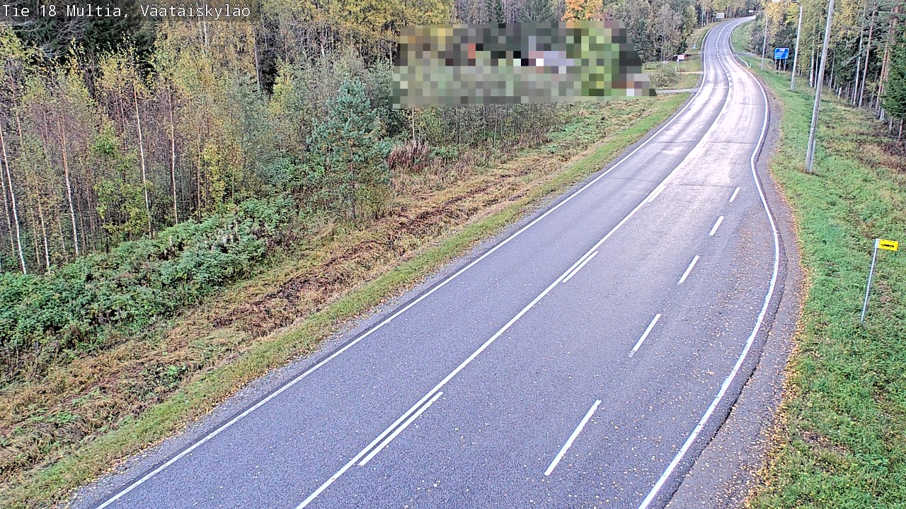 Weather Camera Image Road 18 Multia, Väätäiskylä, Multia, Keski-Suomi