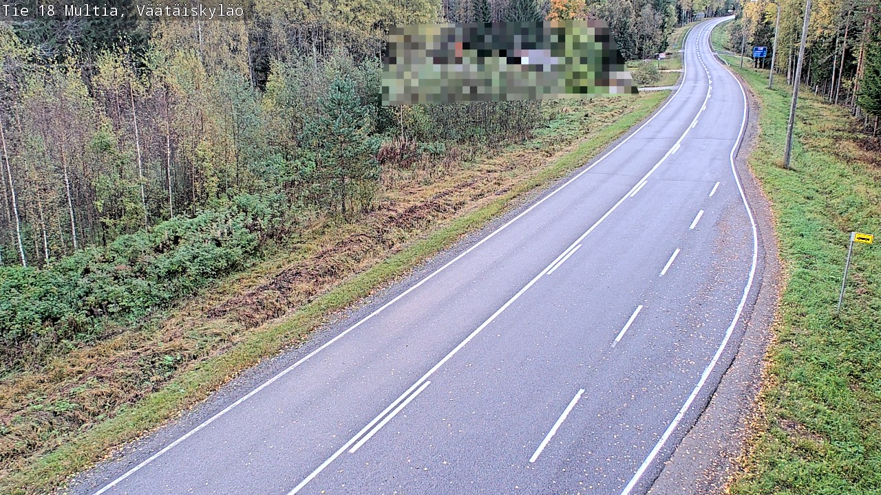 Weather Camera Image Road 18 Multia, Väätäiskylä, Multia, Keski-Suomi