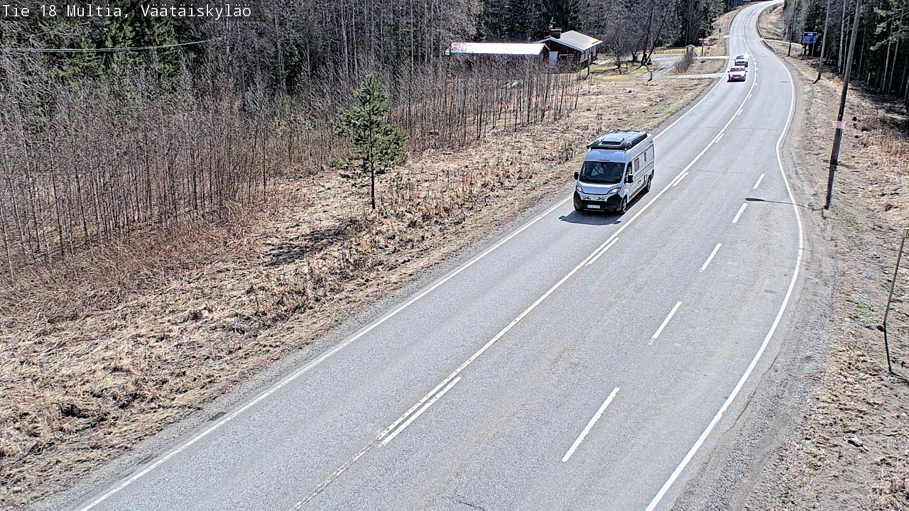 Weather Camera Image Väg 18 Multia, Väätäiskylä, Multia, Keski-Suomi