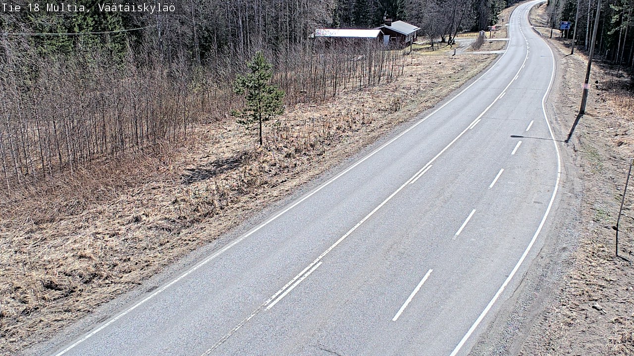 Weather Camera Image Väg 18 Multia, Väätäiskylä, Multia, Keski-Suomi
