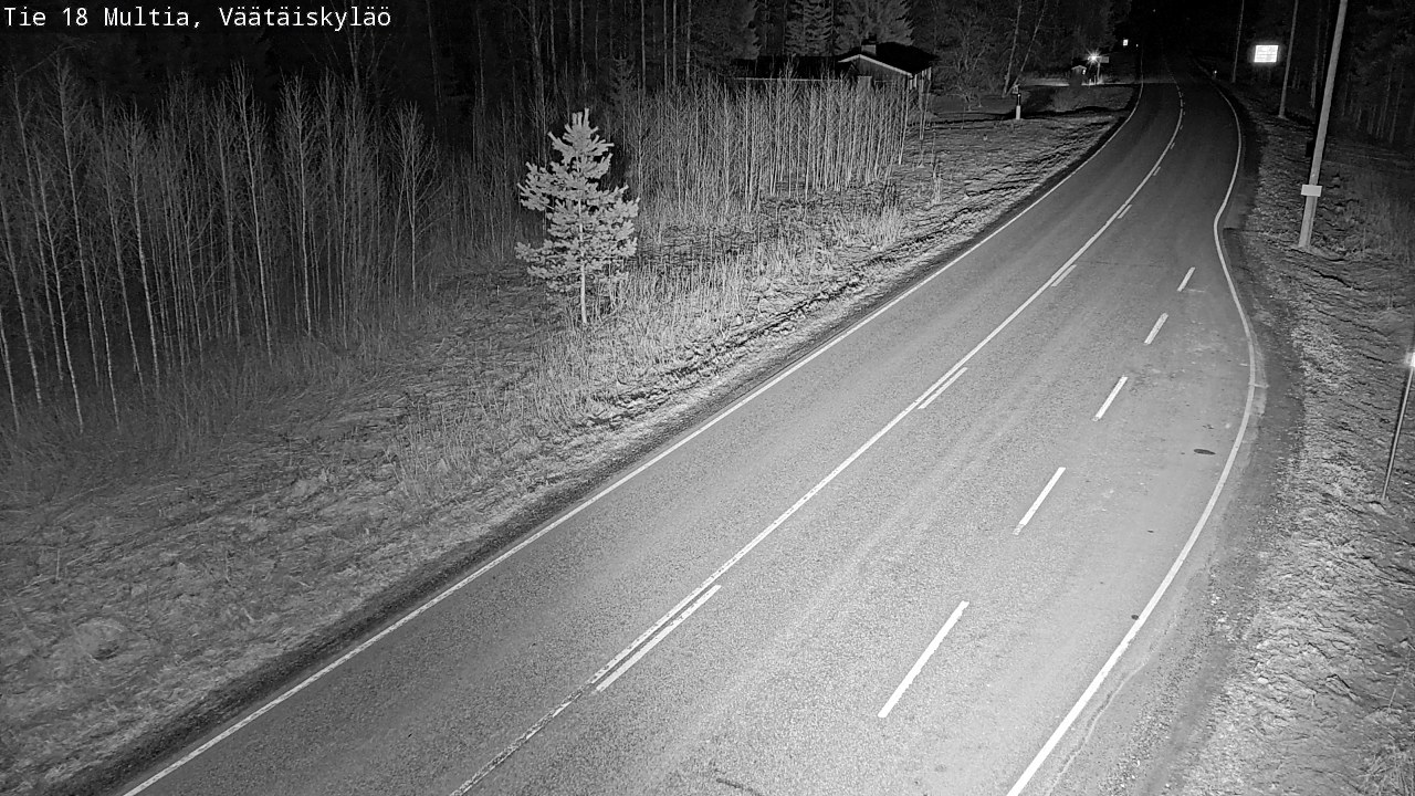 Weather Camera Image Road 18 Multia, Väätäiskylä, Multia, Keski-Suomi