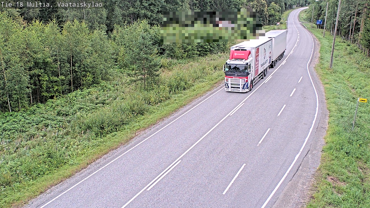 Weather Camera Image Road 18 Multia, Väätäiskylä, Multia, Keski-Suomi
