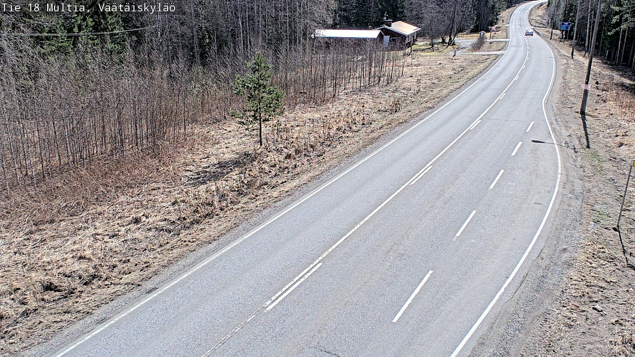 Weather Camera Image Väg 18 Multia, Väätäiskylä, Multia, Keski-Suomi