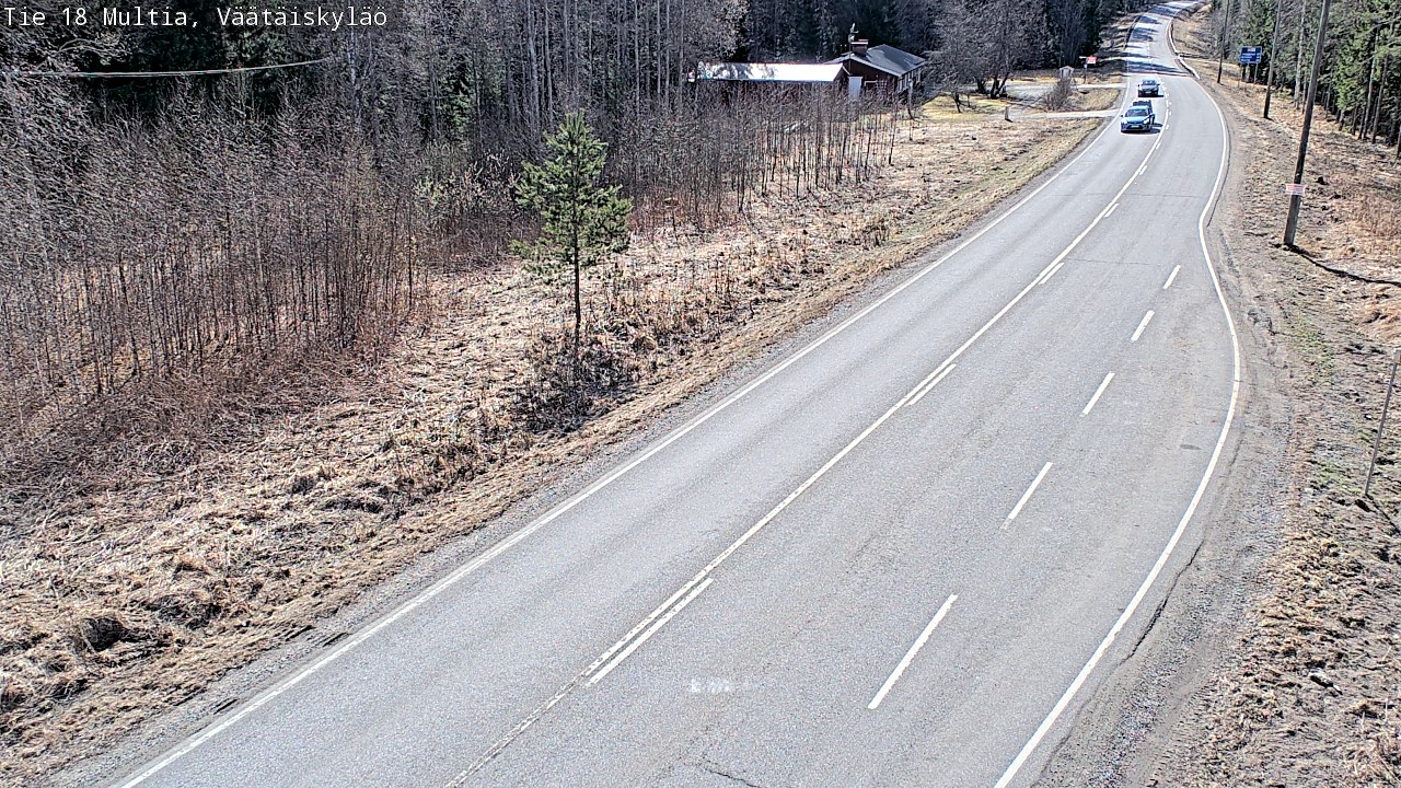 Weather Camera Image Väg 18 Multia, Väätäiskylä, Multia, Keski-Suomi