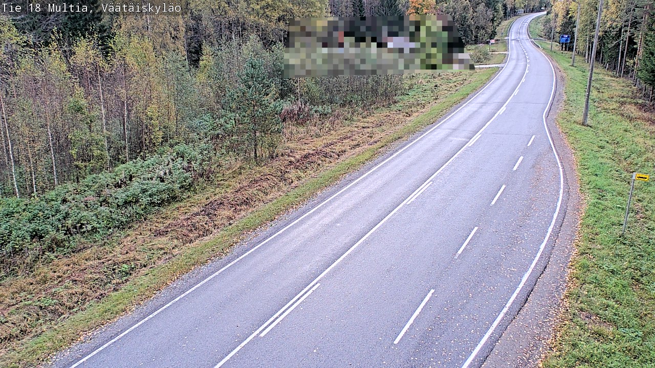 Weather Camera Image Road 18 Multia, Väätäiskylä, Multia, Keski-Suomi