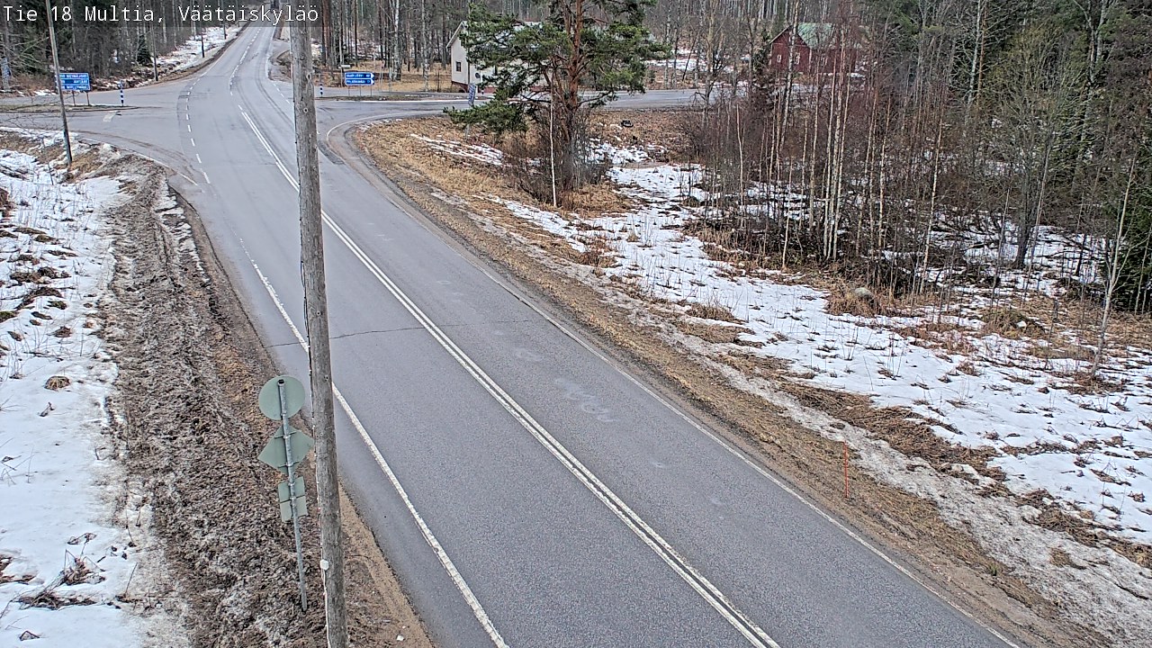 Weather Camera Image Väg 18 Multia, Väätäiskylä, Multia, Keski-Suomi