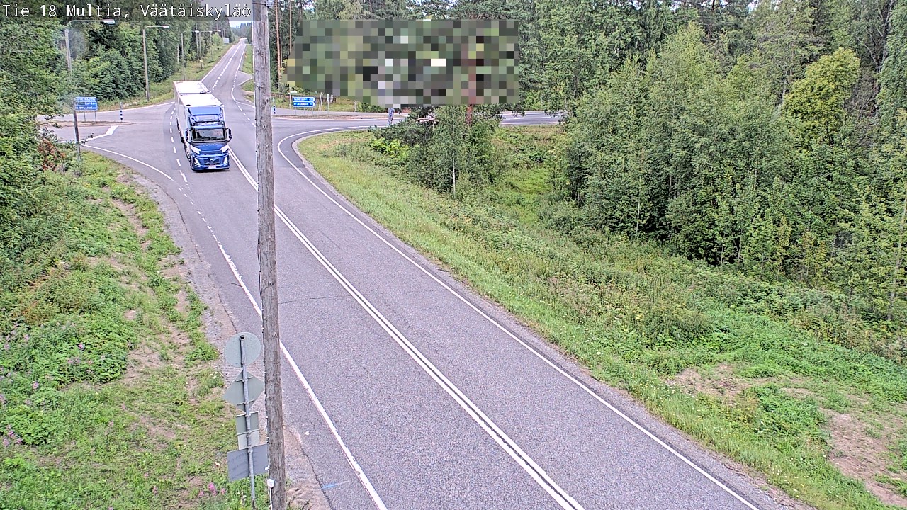 Weather Camera Image Road 18 Multia, Väätäiskylä, Multia, Keski-Suomi