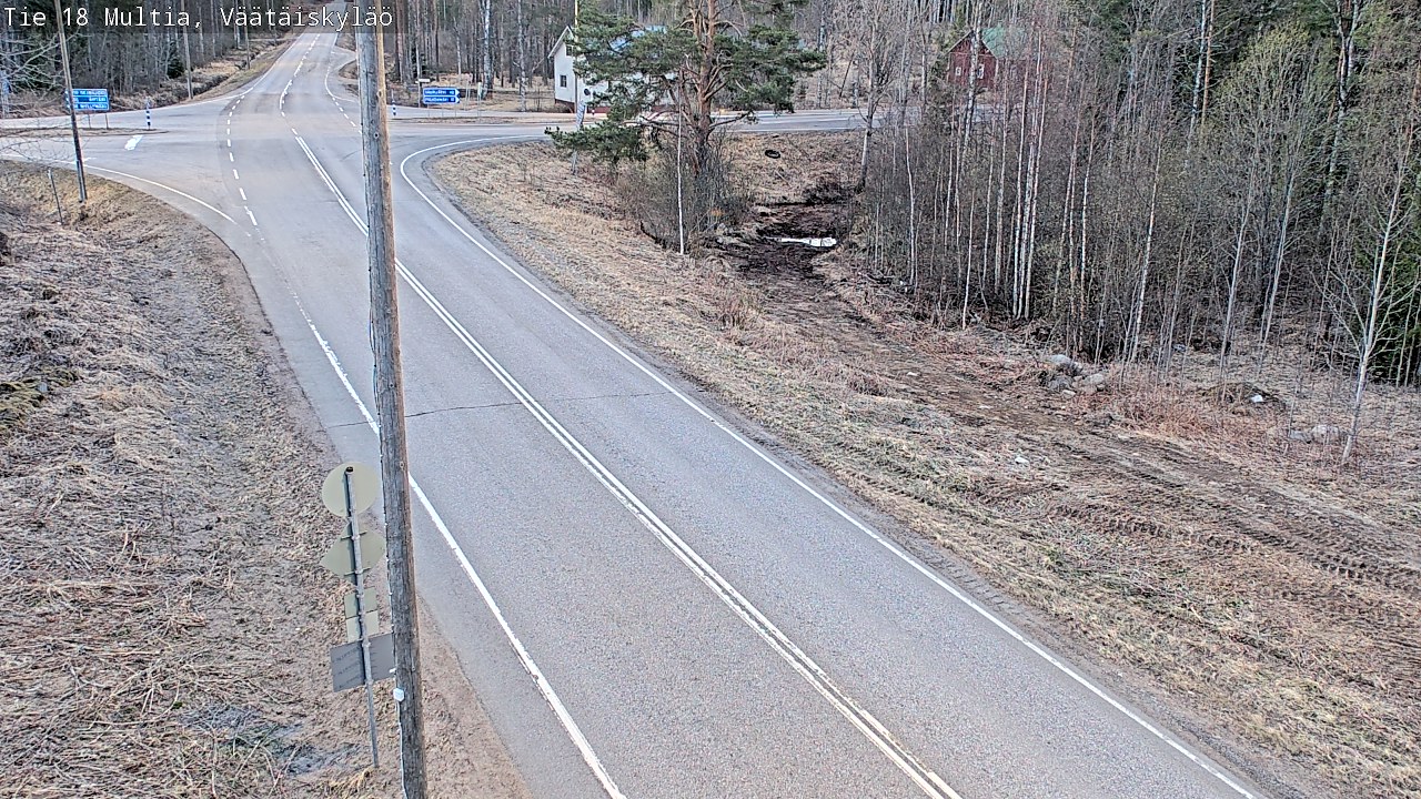 Weather Camera Image Väg 18 Multia, Väätäiskylä, Multia, Keski-Suomi