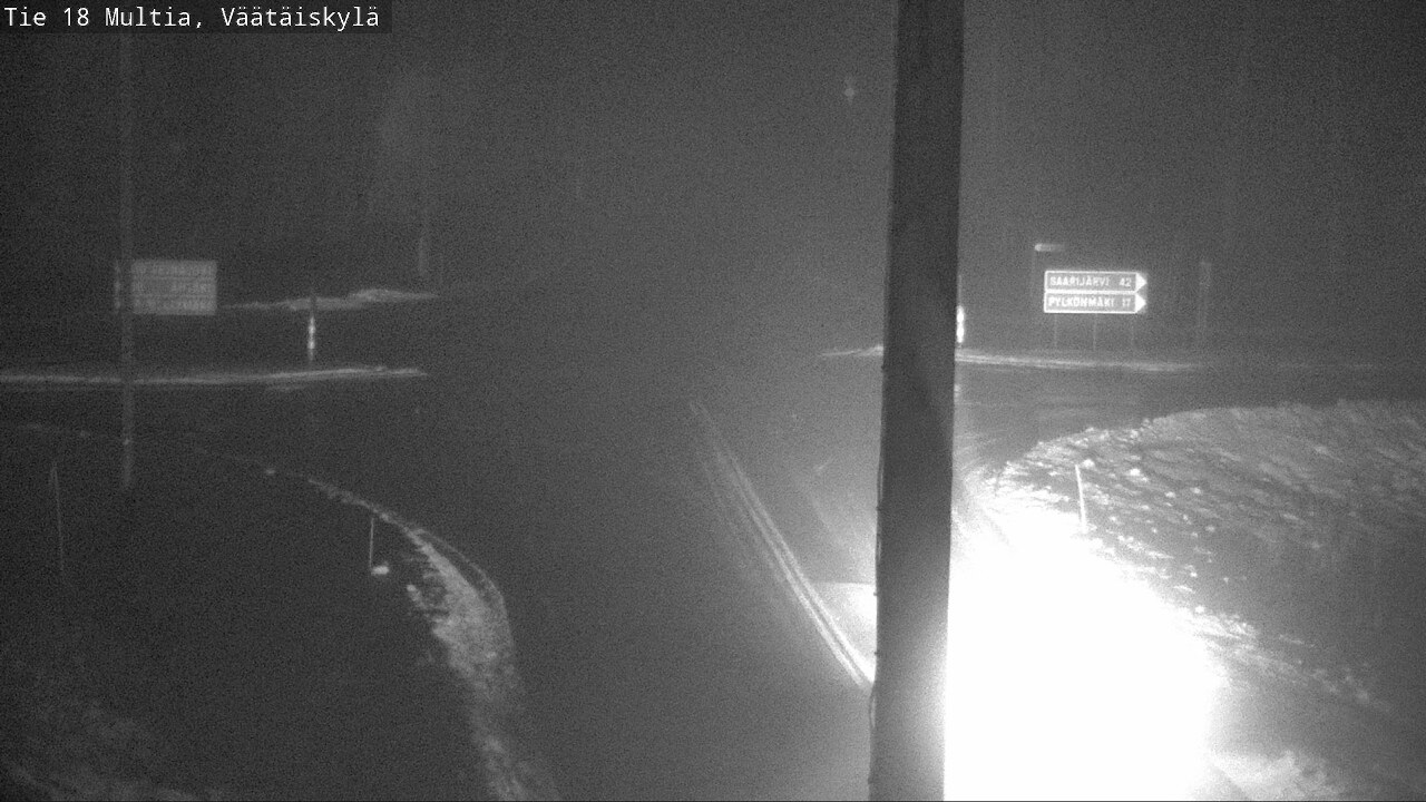 Weather Camera Image Väg 18 Multia, Väätäiskylä, Multia, Keski-Suomi