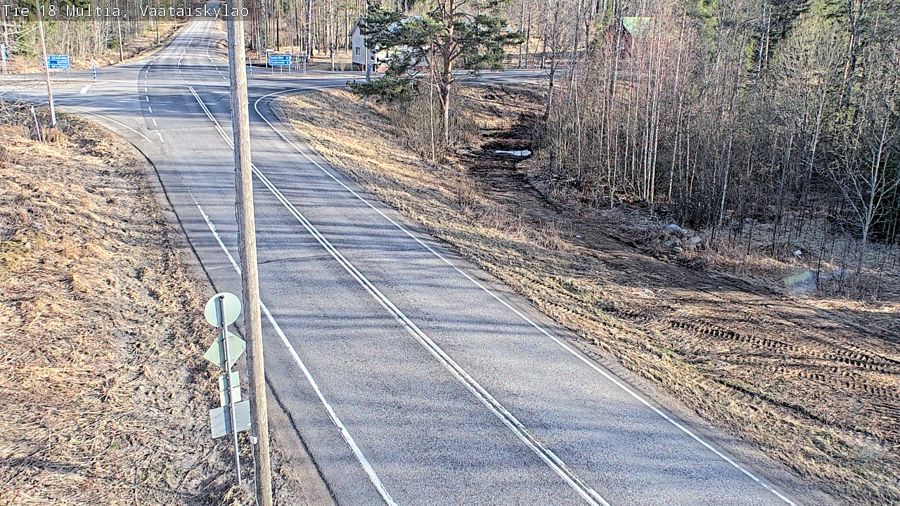Weather Camera Image Väg 18 Multia, Väätäiskylä, Multia, Keski-Suomi