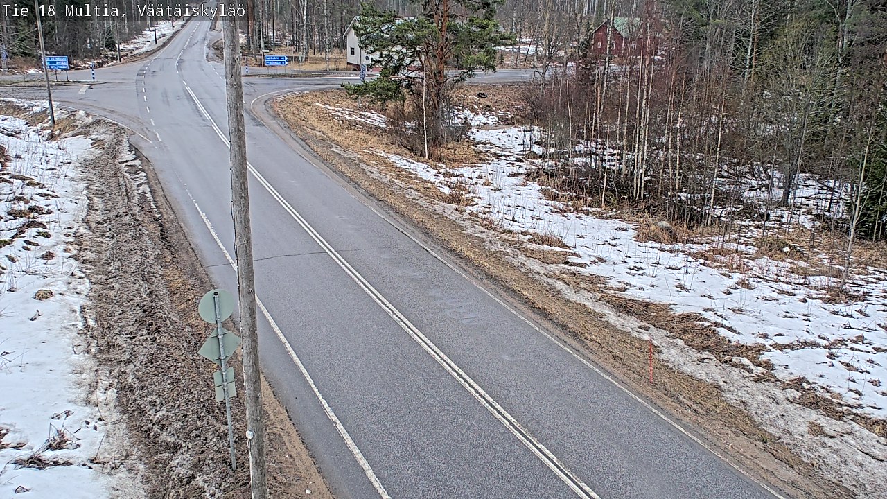 Weather Camera Image Väg 18 Multia, Väätäiskylä, Multia, Keski-Suomi