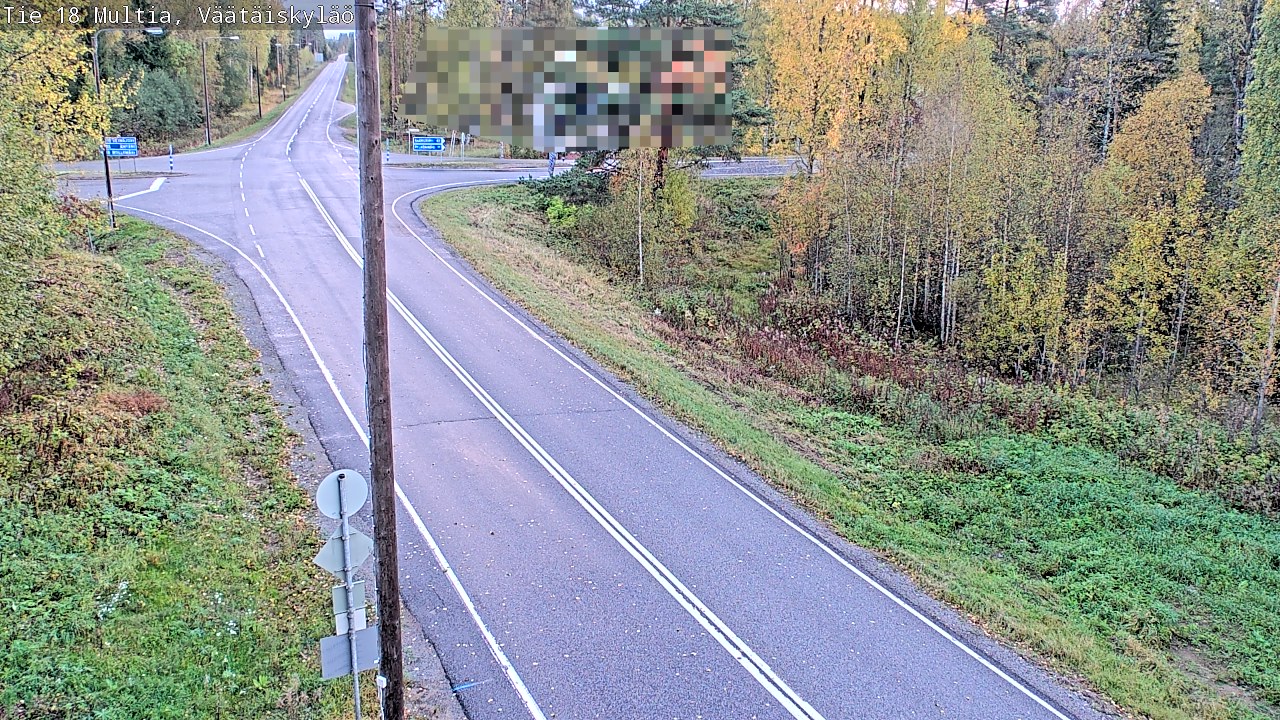 Weather Camera Image Road 18 Multia, Väätäiskylä, Multia, Keski-Suomi