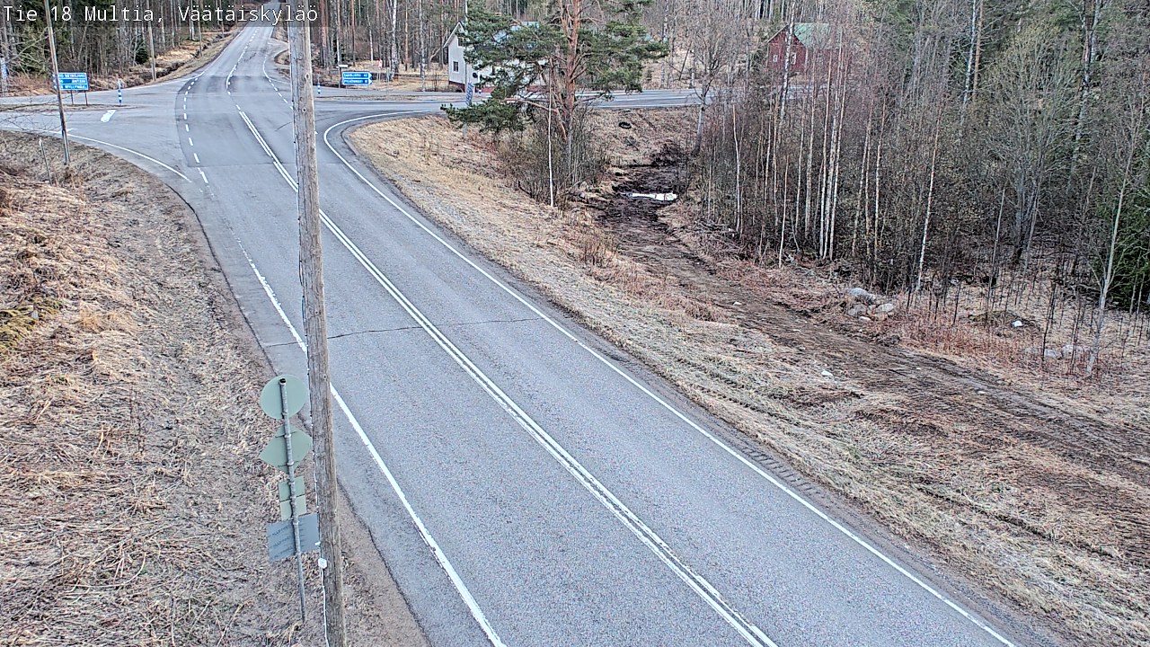 Weather Camera Image Väg 18 Multia, Väätäiskylä, Multia, Keski-Suomi