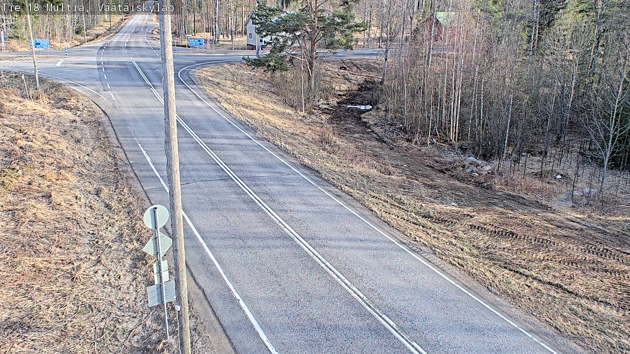 Weather Camera Image Väg 18 Multia, Väätäiskylä, Multia, Keski-Suomi