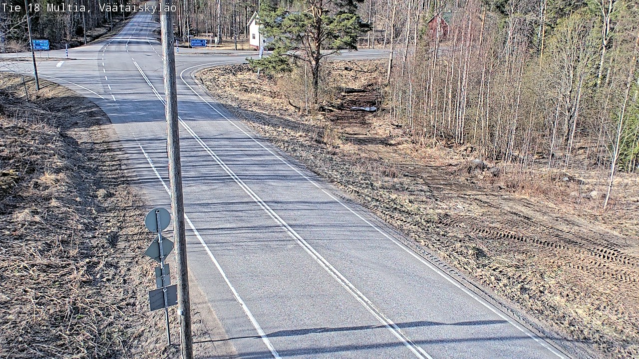 Weather Camera Image Väg 18 Multia, Väätäiskylä, Multia, Keski-Suomi