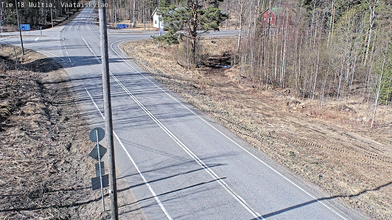 Weather Camera Image Väg 18 Multia, Väätäiskylä, Multia, Keski-Suomi
