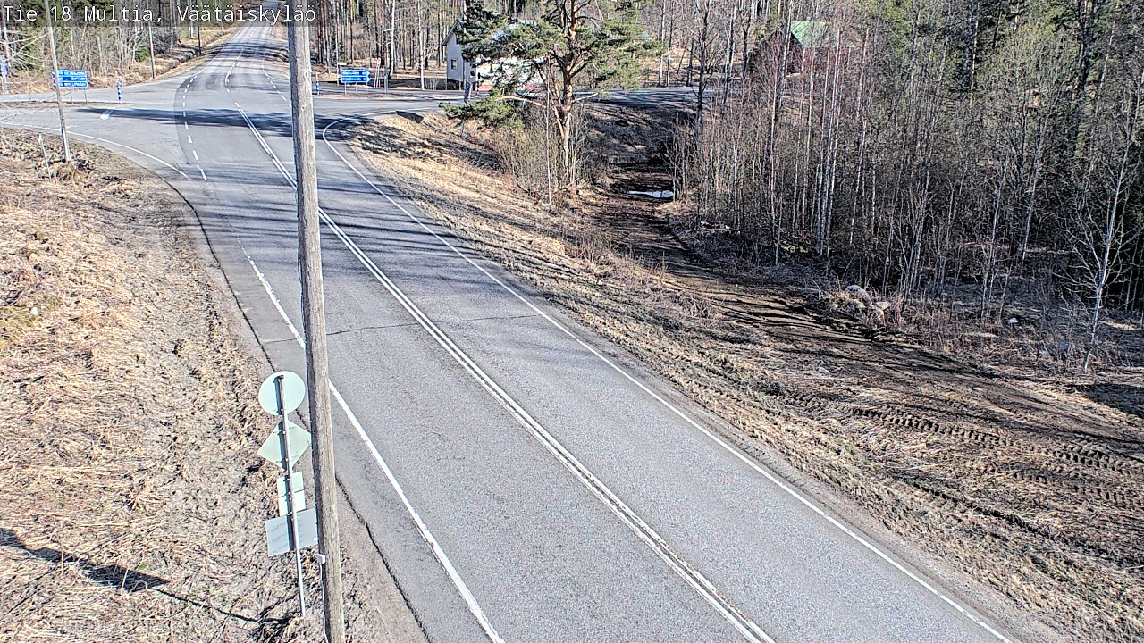 Weather Camera Image Väg 18 Multia, Väätäiskylä, Multia, Keski-Suomi