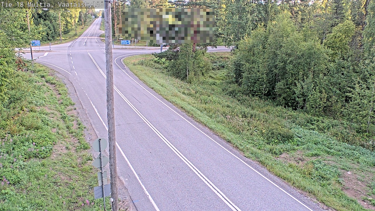Weather Camera Image Väg 18 Multia, Väätäiskylä, Multia, Keski-Suomi