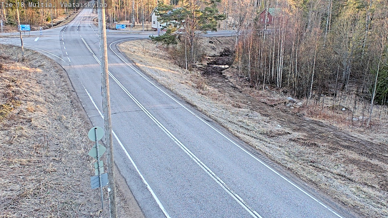 Weather Camera Image Väg 18 Multia, Väätäiskylä, Multia, Keski-Suomi