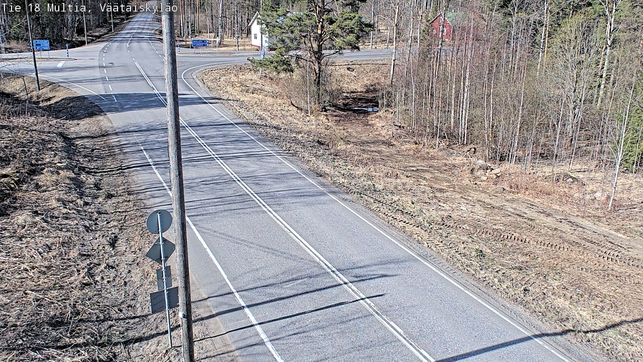 Weather Camera Image Väg 18 Multia, Väätäiskylä, Multia, Keski-Suomi