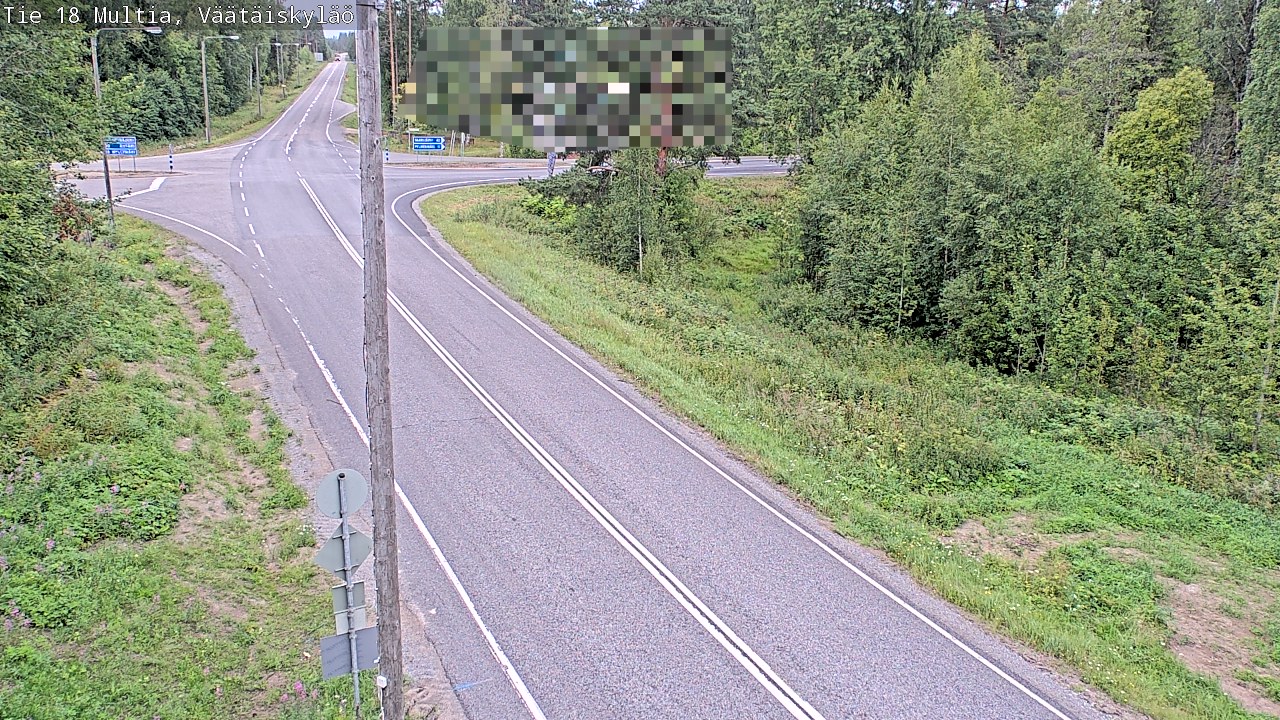 Weather Camera Image Road 18 Multia, Väätäiskylä, Multia, Keski-Suomi