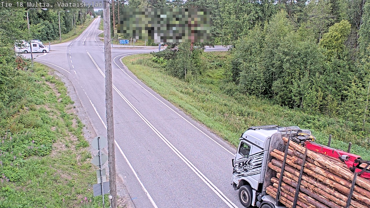 Weather Camera Image Väg 18 Multia, Väätäiskylä, Multia, Keski-Suomi