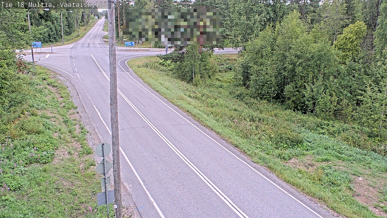Weather Camera Image Väg 18 Multia, Väätäiskylä, Multia, Keski-Suomi