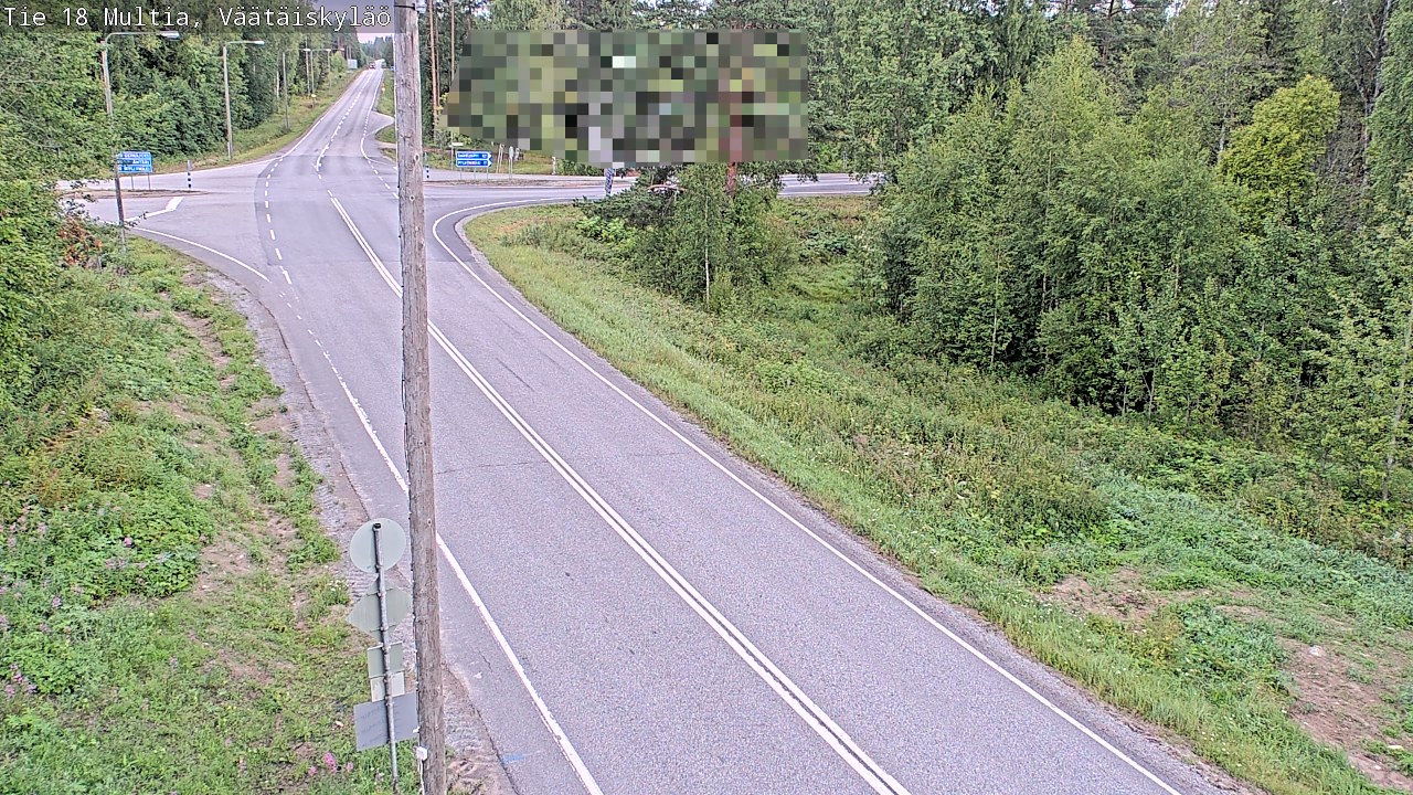 Weather Camera Image Väg 18 Multia, Väätäiskylä, Multia, Keski-Suomi