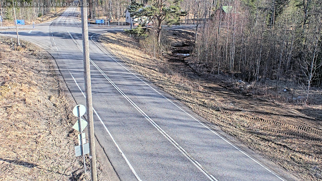Weather Camera Image Väg 18 Multia, Väätäiskylä, Multia, Keski-Suomi