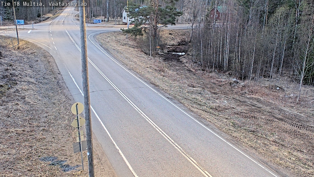 Weather Camera Image Väg 18 Multia, Väätäiskylä, Multia, Keski-Suomi