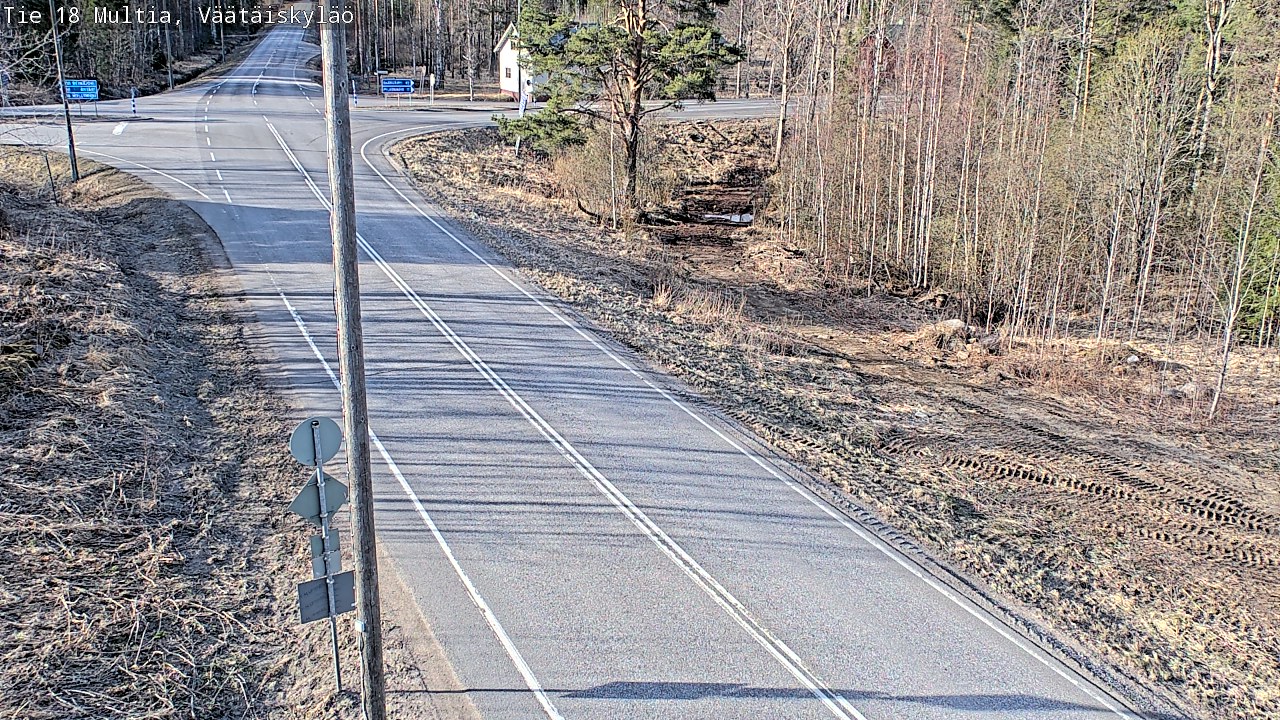 Weather Camera Image Väg 18 Multia, Väätäiskylä, Multia, Keski-Suomi