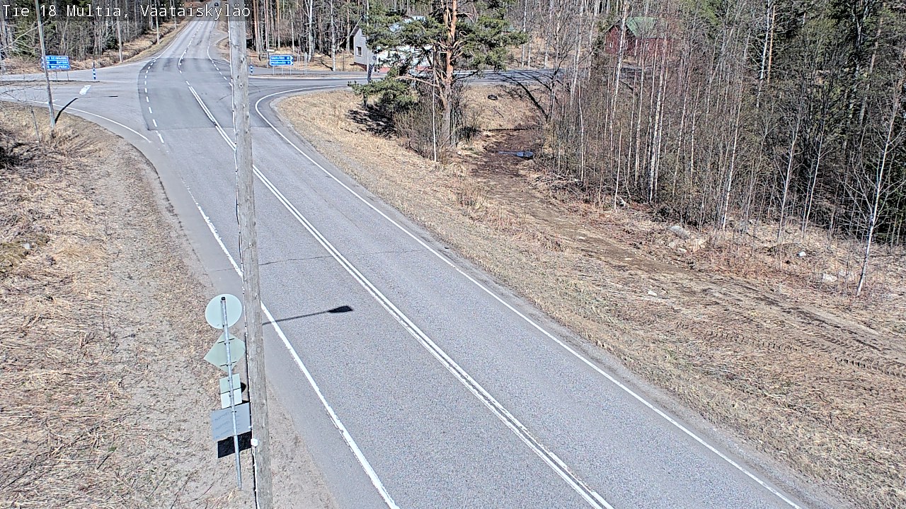 Weather Camera Image Väg 18 Multia, Väätäiskylä, Multia, Keski-Suomi