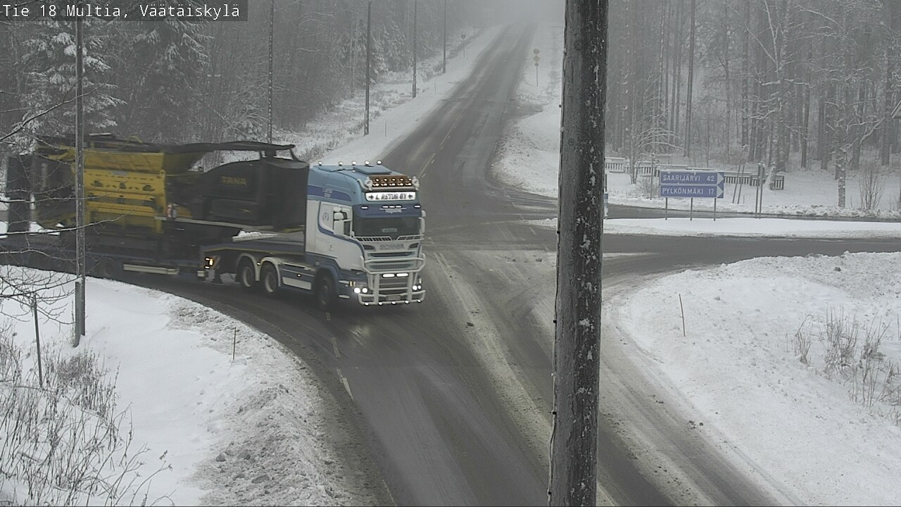 Weather Camera Image Väg 18 Multia, Väätäiskylä, Multia, Keski-Suomi