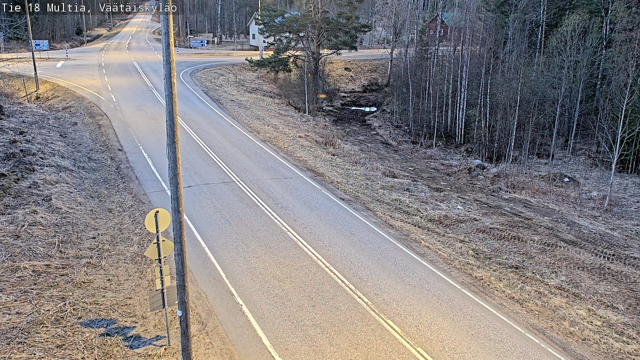 Weather Camera Image Väg 18 Multia, Väätäiskylä, Multia, Keski-Suomi