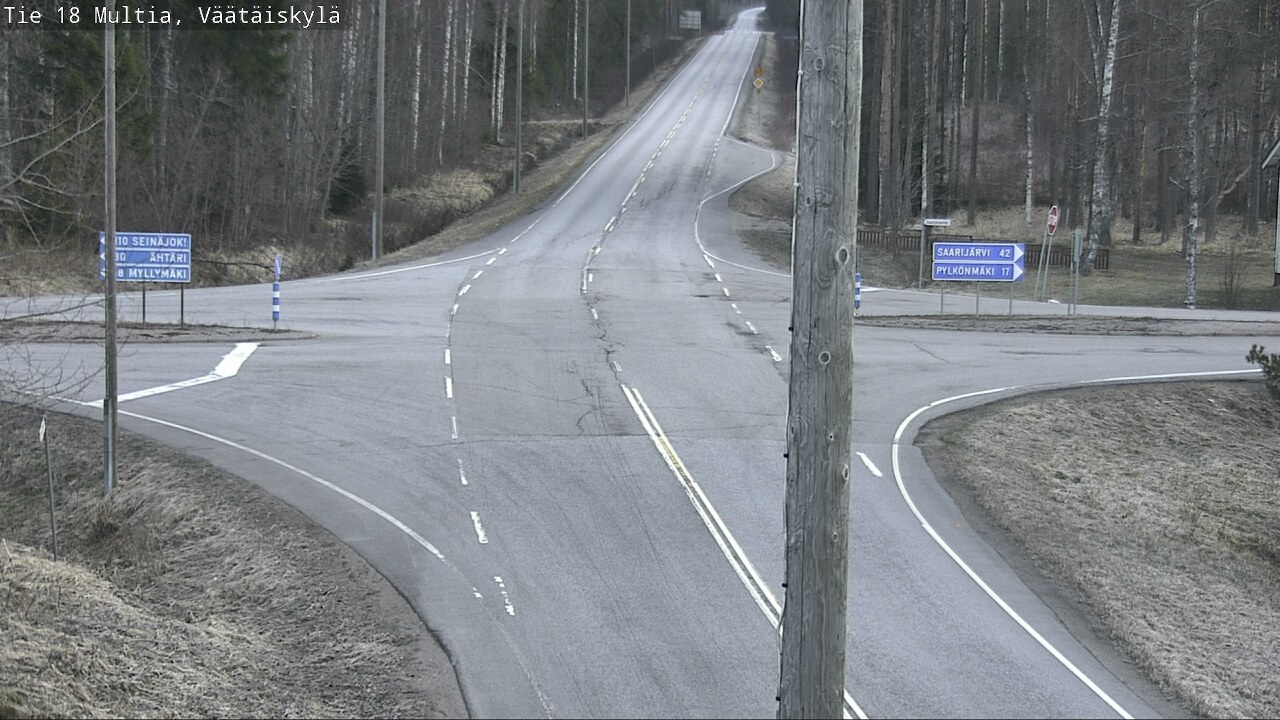 Weather Camera Image Väg 18 Multia, Väätäiskylä, Multia, Keski-Suomi