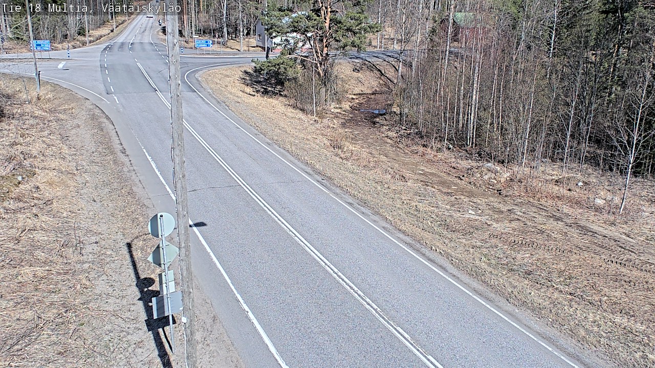 Weather Camera Image Väg 18 Multia, Väätäiskylä, Multia, Keski-Suomi