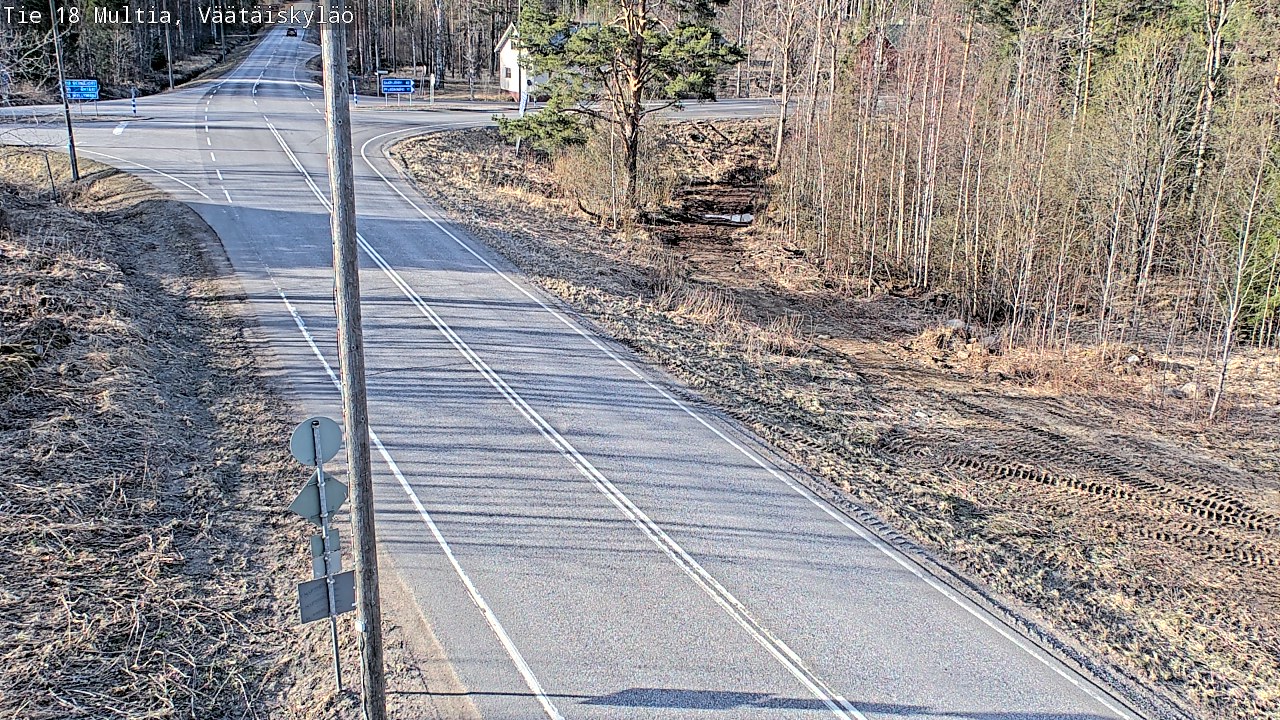 Weather Camera Image Väg 18 Multia, Väätäiskylä, Multia, Keski-Suomi