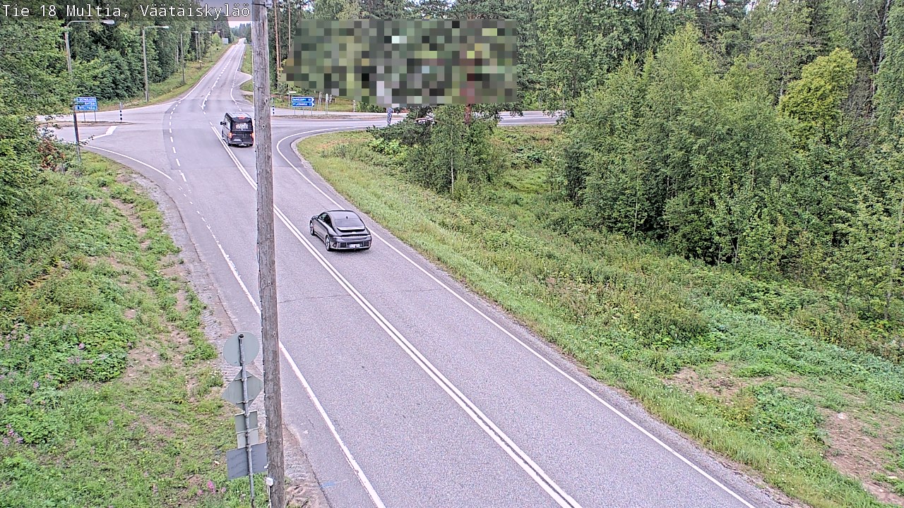 Weather Camera Image Väg 18 Multia, Väätäiskylä, Multia, Keski-Suomi