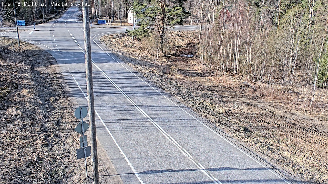 Weather Camera Image Väg 18 Multia, Väätäiskylä, Multia, Keski-Suomi