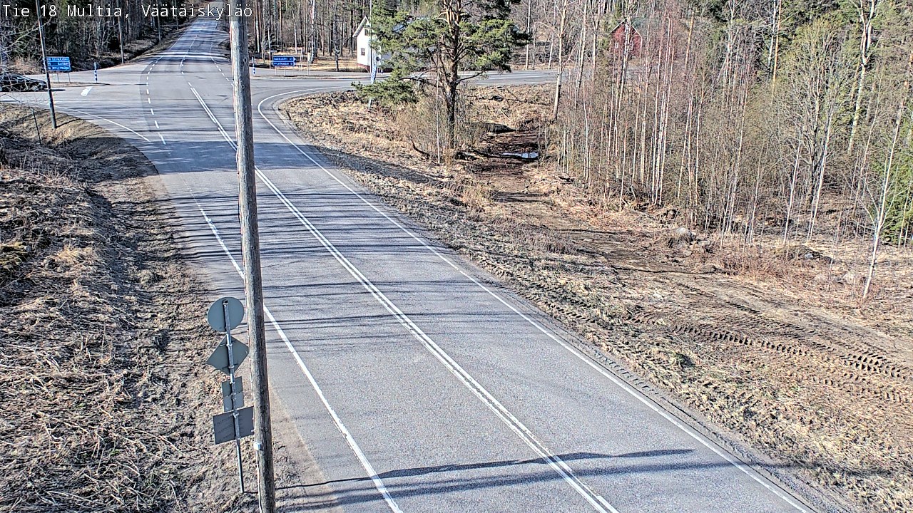 Weather Camera Image Väg 18 Multia, Väätäiskylä, Multia, Keski-Suomi