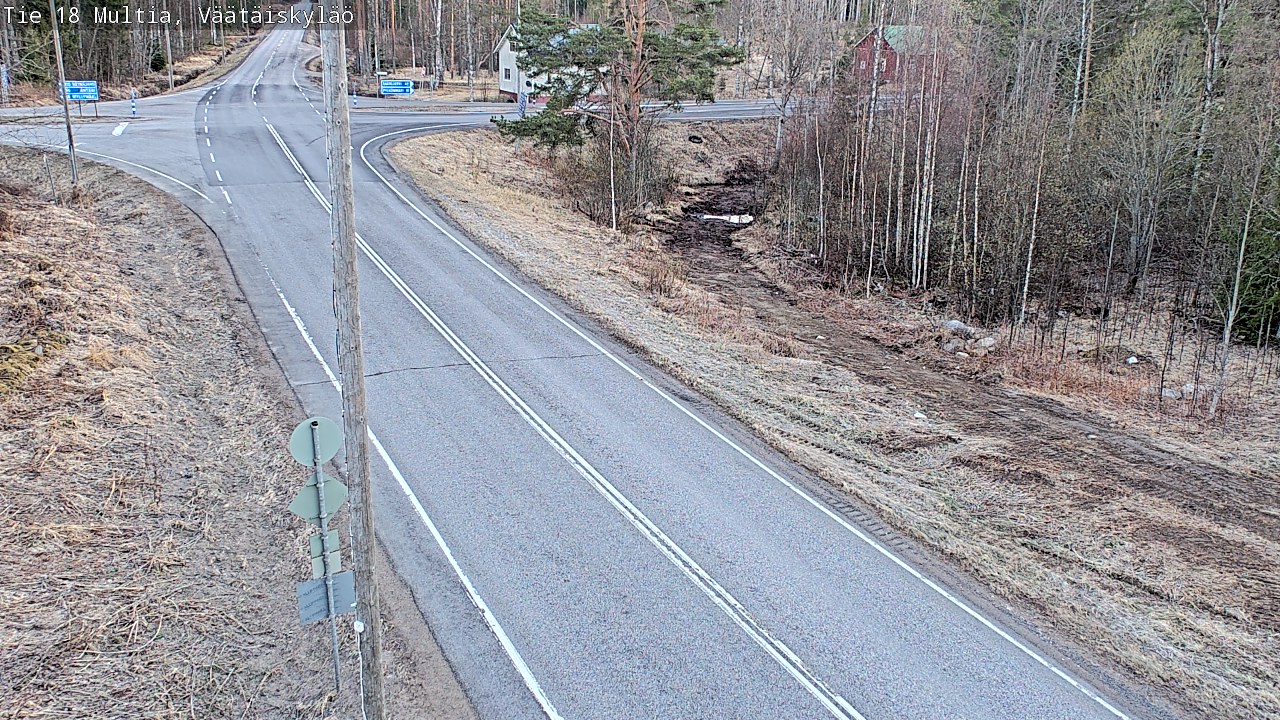 Weather Camera Image Väg 18 Multia, Väätäiskylä, Multia, Keski-Suomi