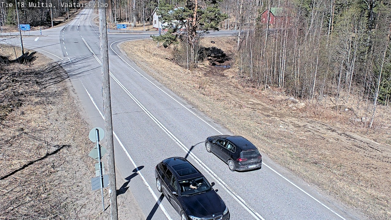 Weather Camera Image Väg 18 Multia, Väätäiskylä, Multia, Keski-Suomi