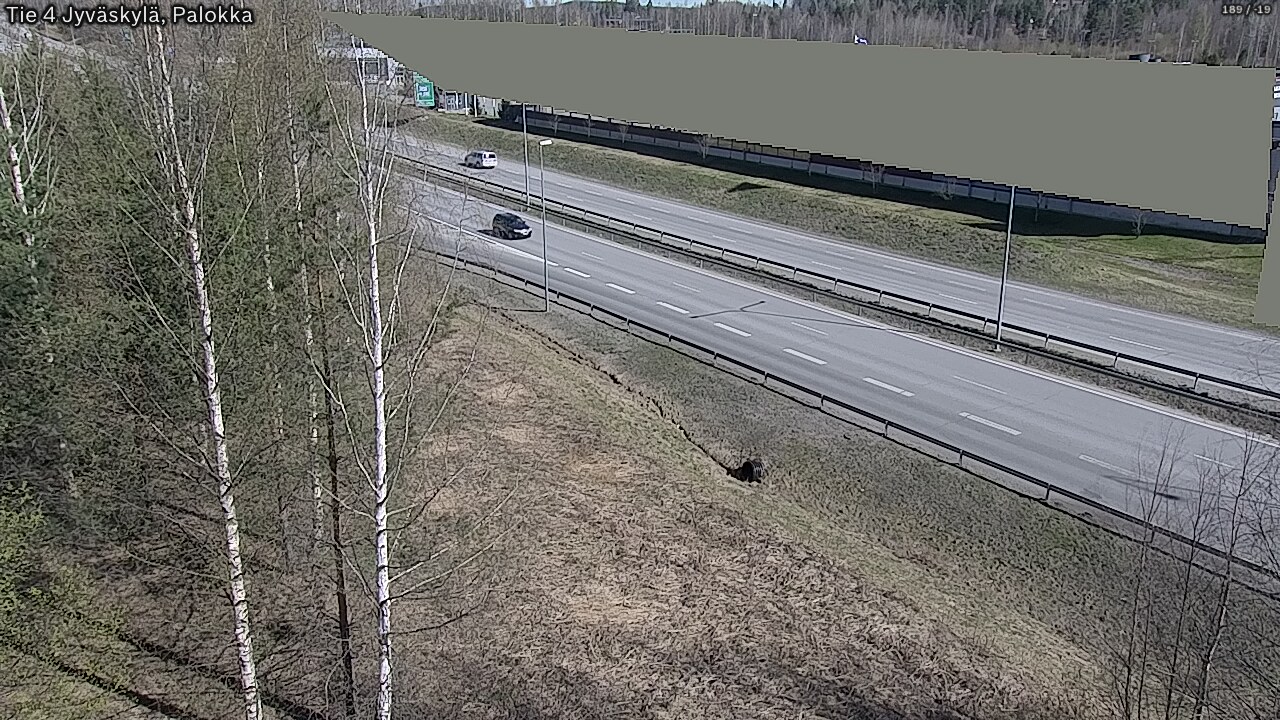 Weather Camera Image Väg 4 Jyväskylä, Palokka, Jyväskylä, Keski-Suomi