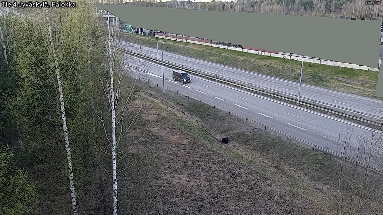 Weather Camera Image Väg 4 Jyväskylä, Palokka, Jyväskylä, Keski-Suomi