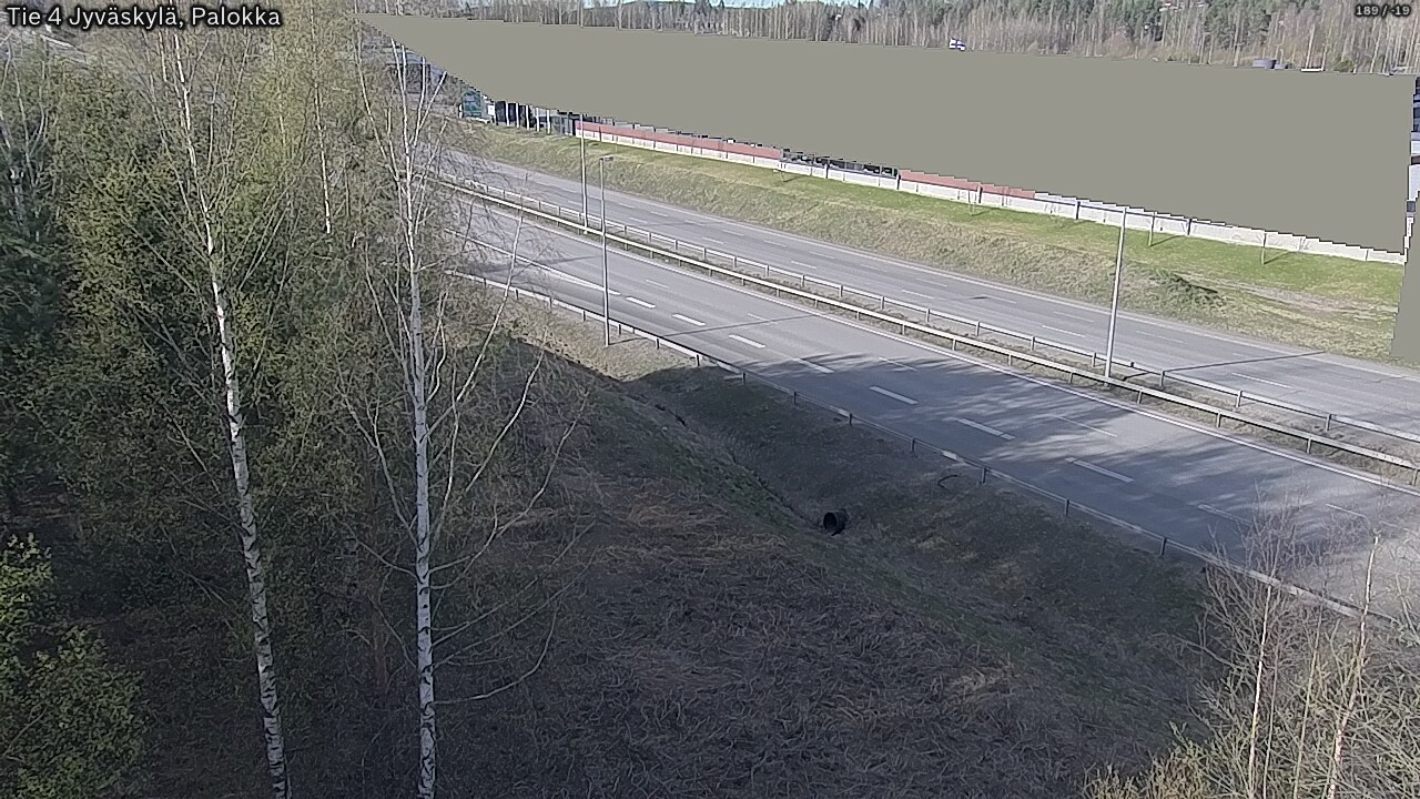 Weather Camera Image Väg 4 Jyväskylä, Palokka, Jyväskylä, Keski-Suomi