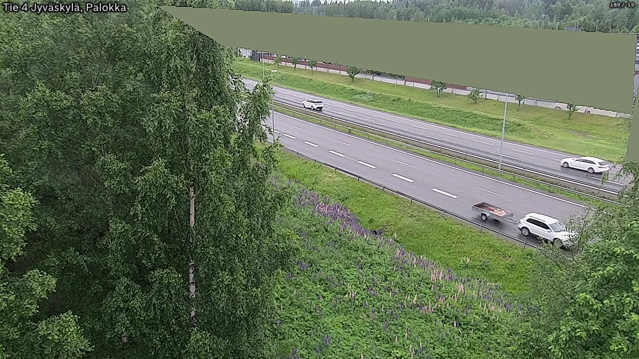 Weather Camera Image Road 4 Jyväskylä, Palokka, Jyväskylä, Keski-Suomi