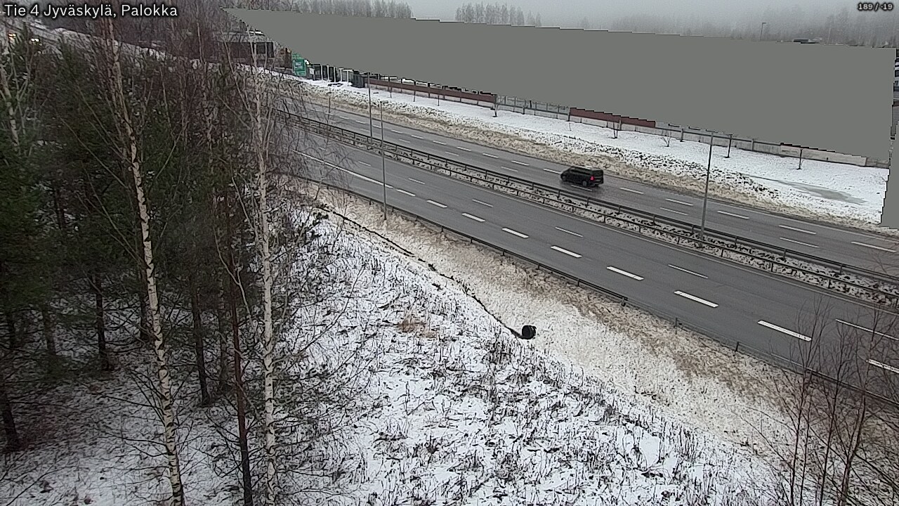 Weather Camera Image Väg 4 Jyväskylä, Palokka, Jyväskylä, Keski-Suomi