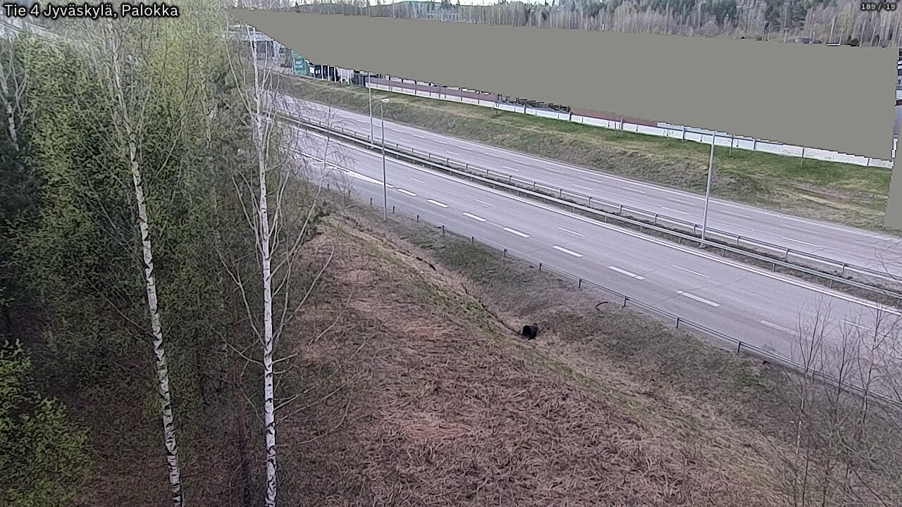 Weather Camera Image Väg 4 Jyväskylä, Palokka, Jyväskylä, Keski-Suomi