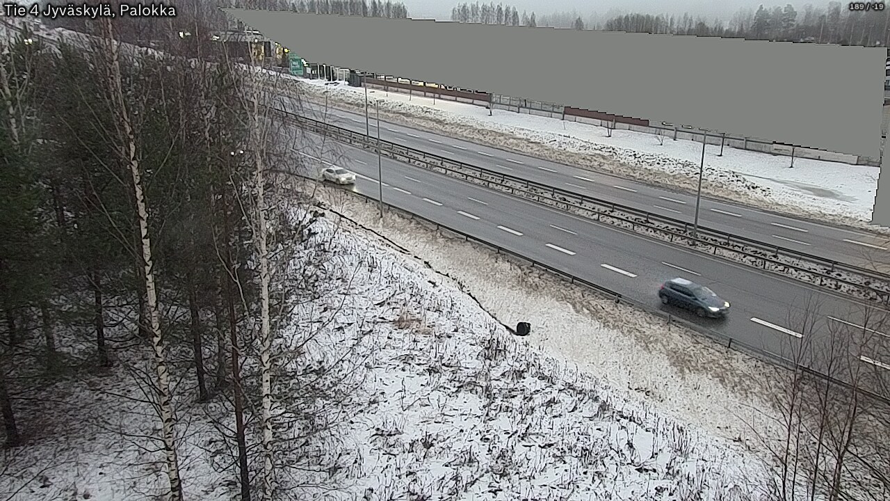 Weather Camera Image Väg 4 Jyväskylä, Palokka, Jyväskylä, Keski-Suomi