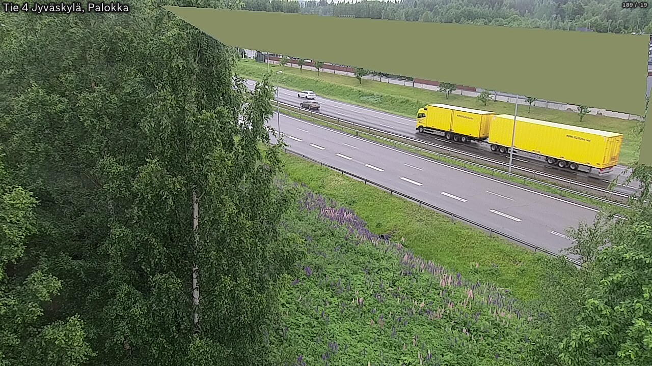 Weather Camera Image Väg 4 Jyväskylä, Palokka, Jyväskylä, Keski-Suomi